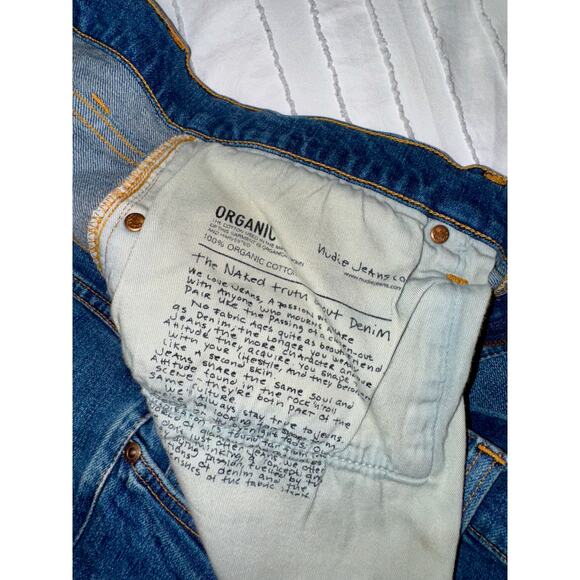 Nudie Jeans Lean Dean Straight Classic Fit Lost Legend 36x28 Altered Inseam - Picture 8 of 16